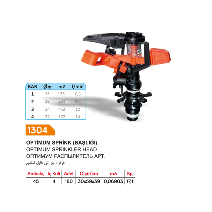 SAYIM 1304 OPTİMUM SPRİNK BAŞLIĞI